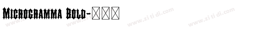 Microgramma Bold字体转换 Microgramma Bold字体转换